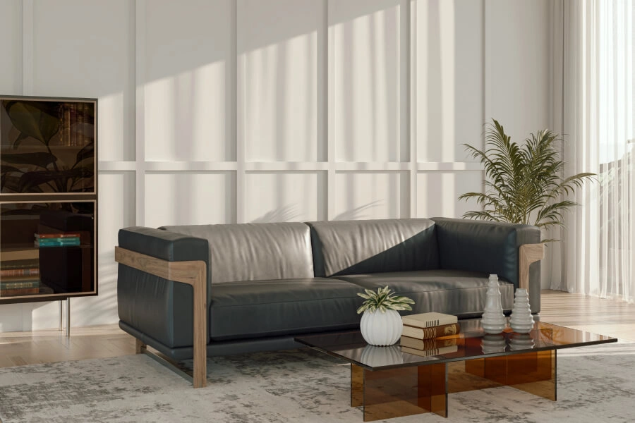 Contemporary style wainscotting design