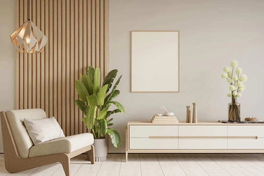 Modern wainscotting design at home